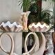 Paire de lampes en céramique nacrée en forme de coquillage, BON DÍA, années 60