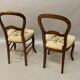 Pair of Louis Philippe chairs with petit point tapestry