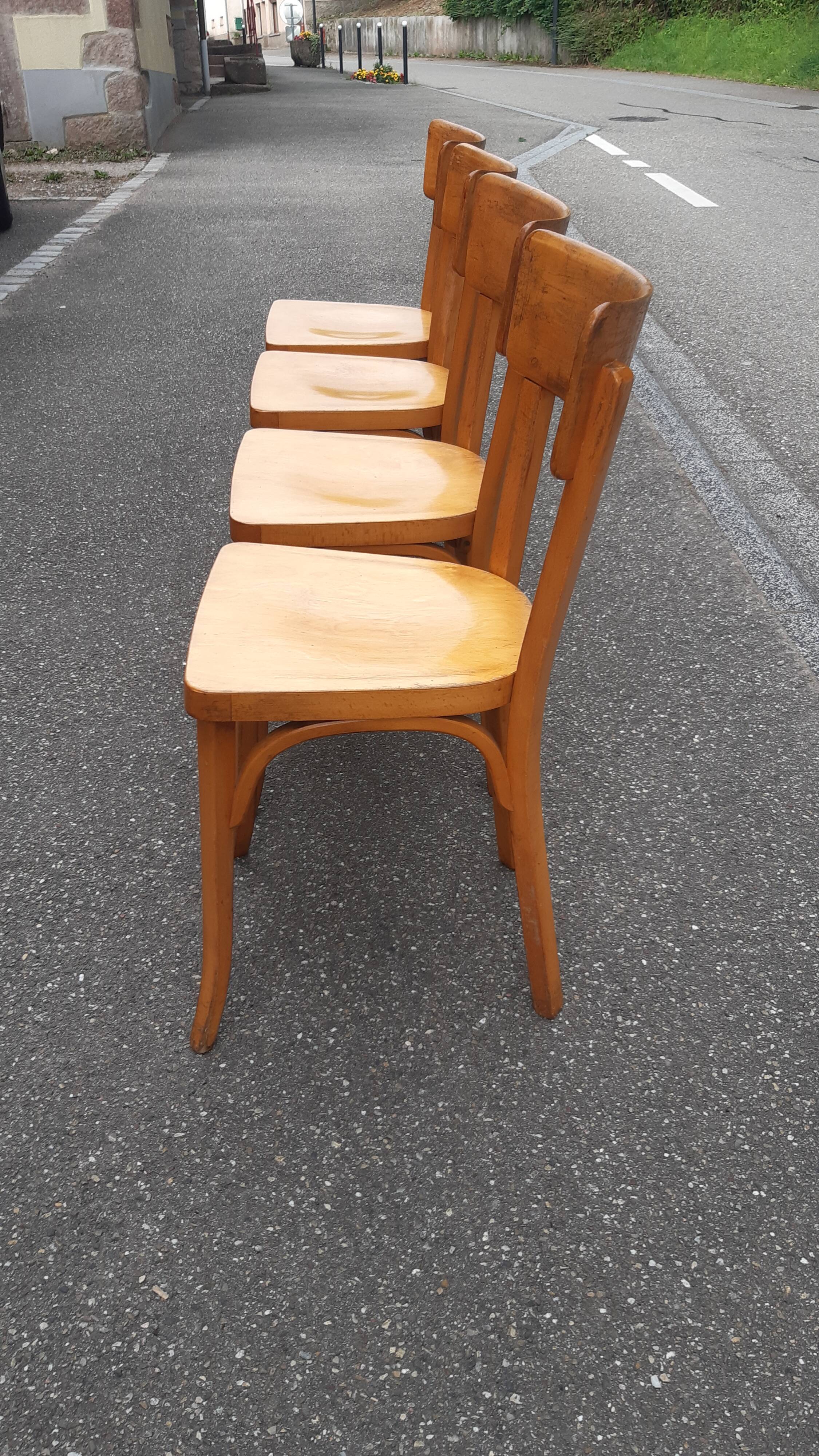 Set of 4 Baumann bistro chairs