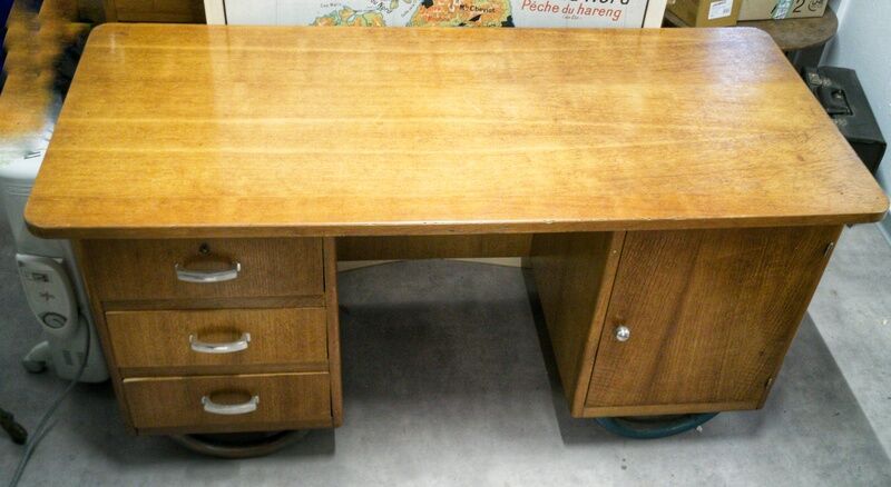 Vintage schoolmaster's desk