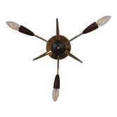 Plafonnier ou applique spoutnik laiton