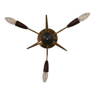 Brass Sputnik ceiling or wall light