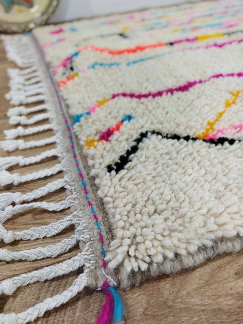 Handcrafted Moroccan Berber Rug 138 X 100 CM