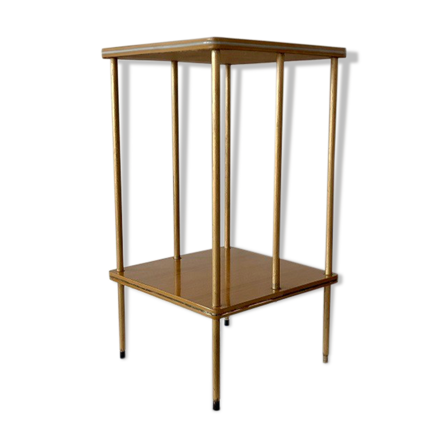 Vintage pedestal table in formica 60s