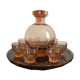 Rosaline vintage liquor service made in France 1950's