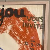 Affiche ancienne lithograhie Bernard Lorjou