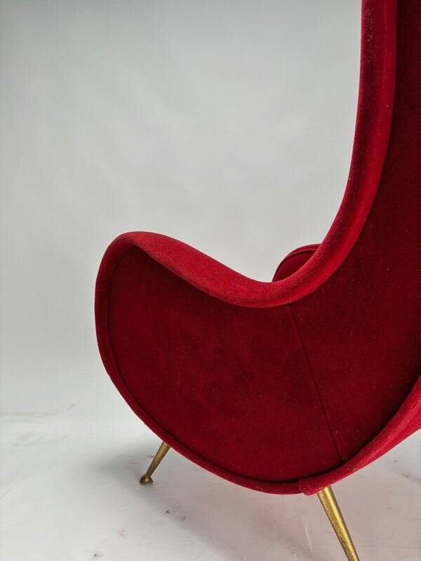 Set of Italian Senior Chairs / Lounge Chairs in the style of Marco Zanuso, 1950s