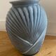 Vase  art déco en verre gris Anchor Hocking