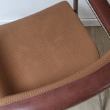 Vintage two-tone skai armchair