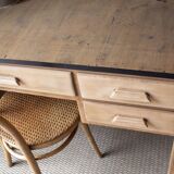 light wood Scandinavian antique desk