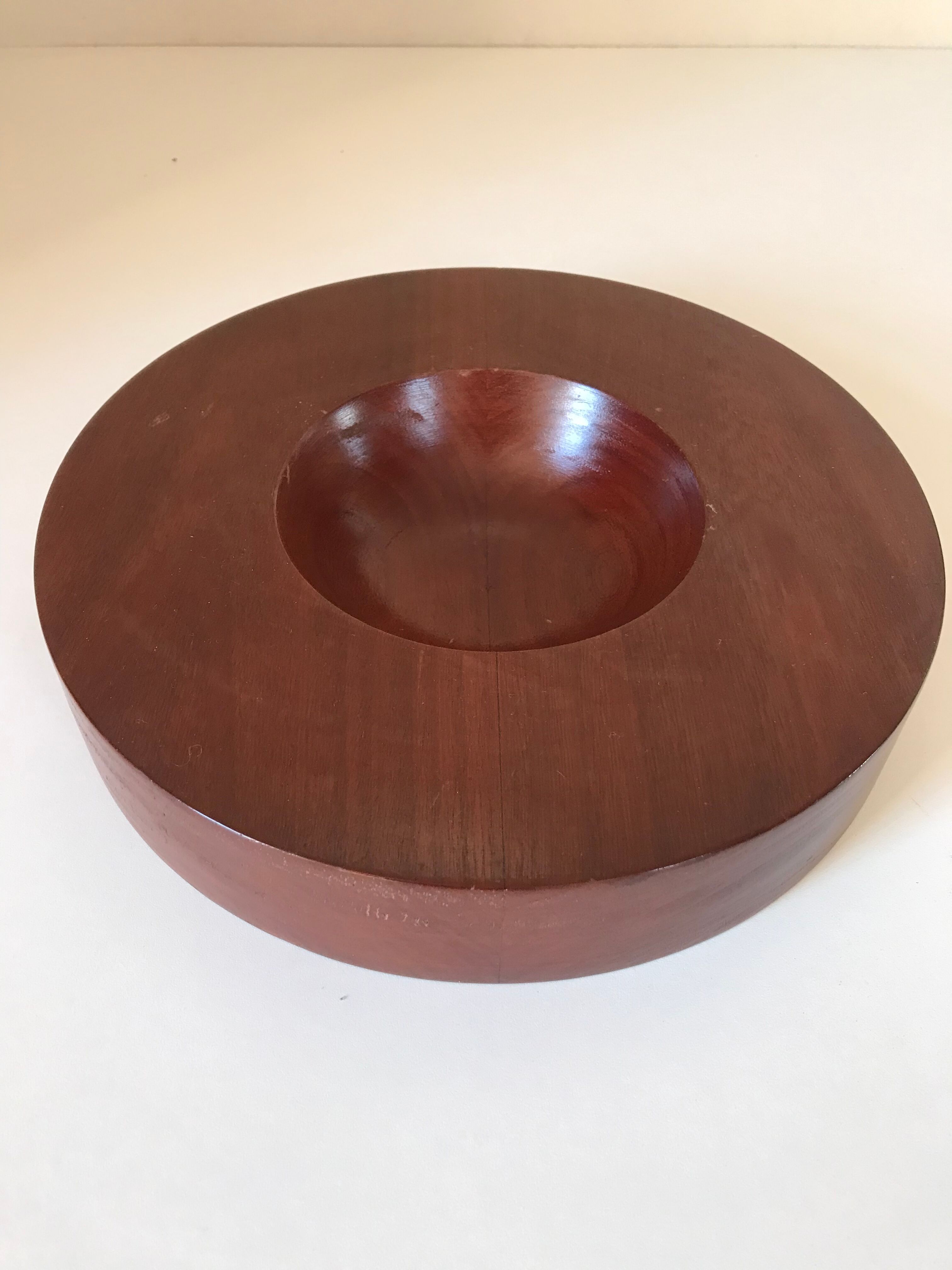 Empty vintage teak pocket 70s