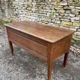 Chest , old 18th century oak