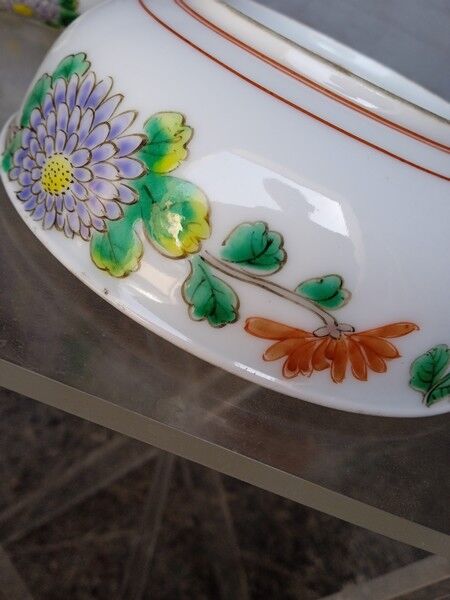 Porcelain Box - China Lotus Flower Signature