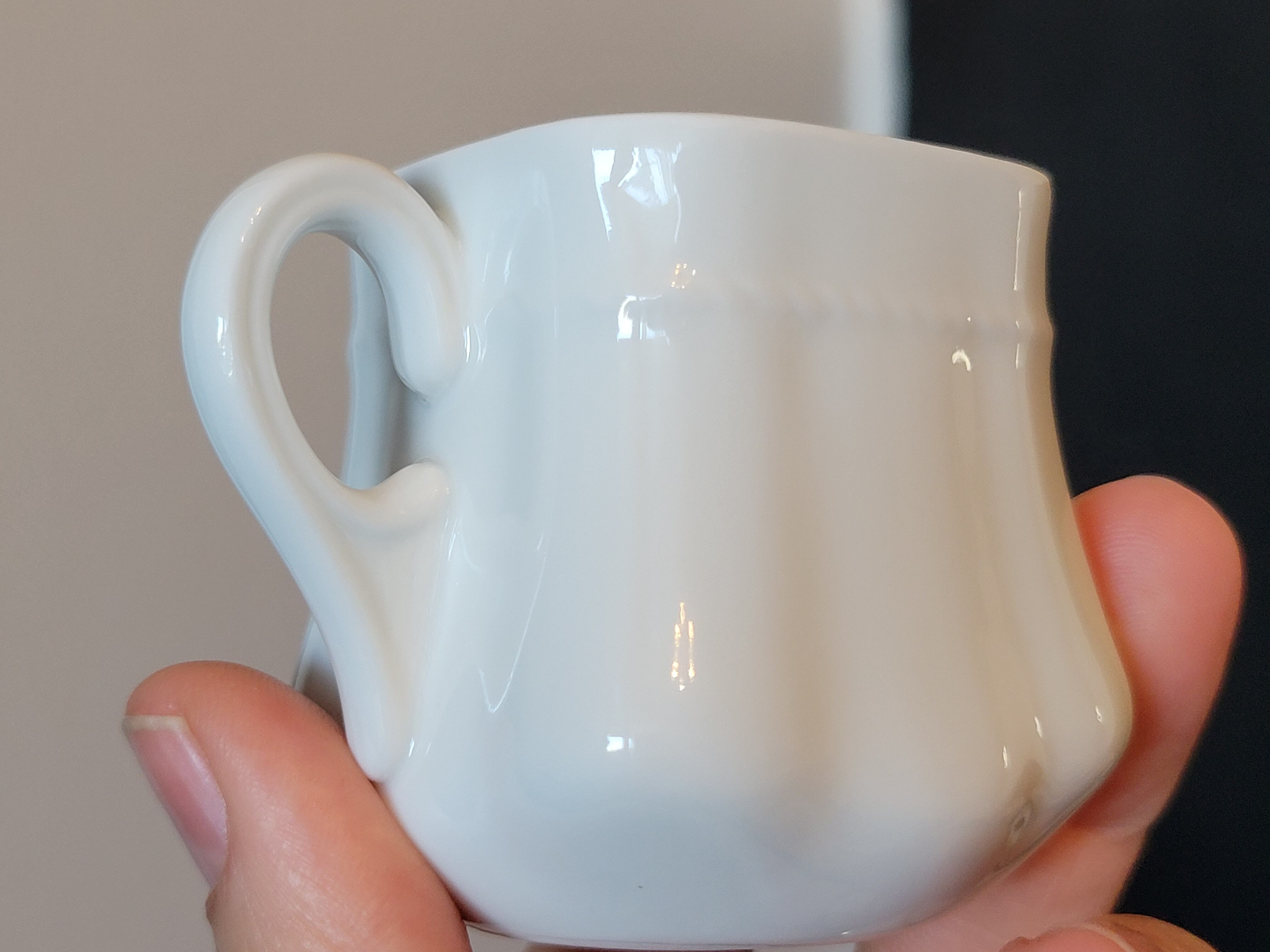 10 old porcelain cream jars