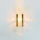Danish Mid-Century Glass & Brass Aladdin Wall Light from Vitrika, 1960s/70s