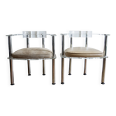 Pair of lucite Clubchair armchairs – Marais International