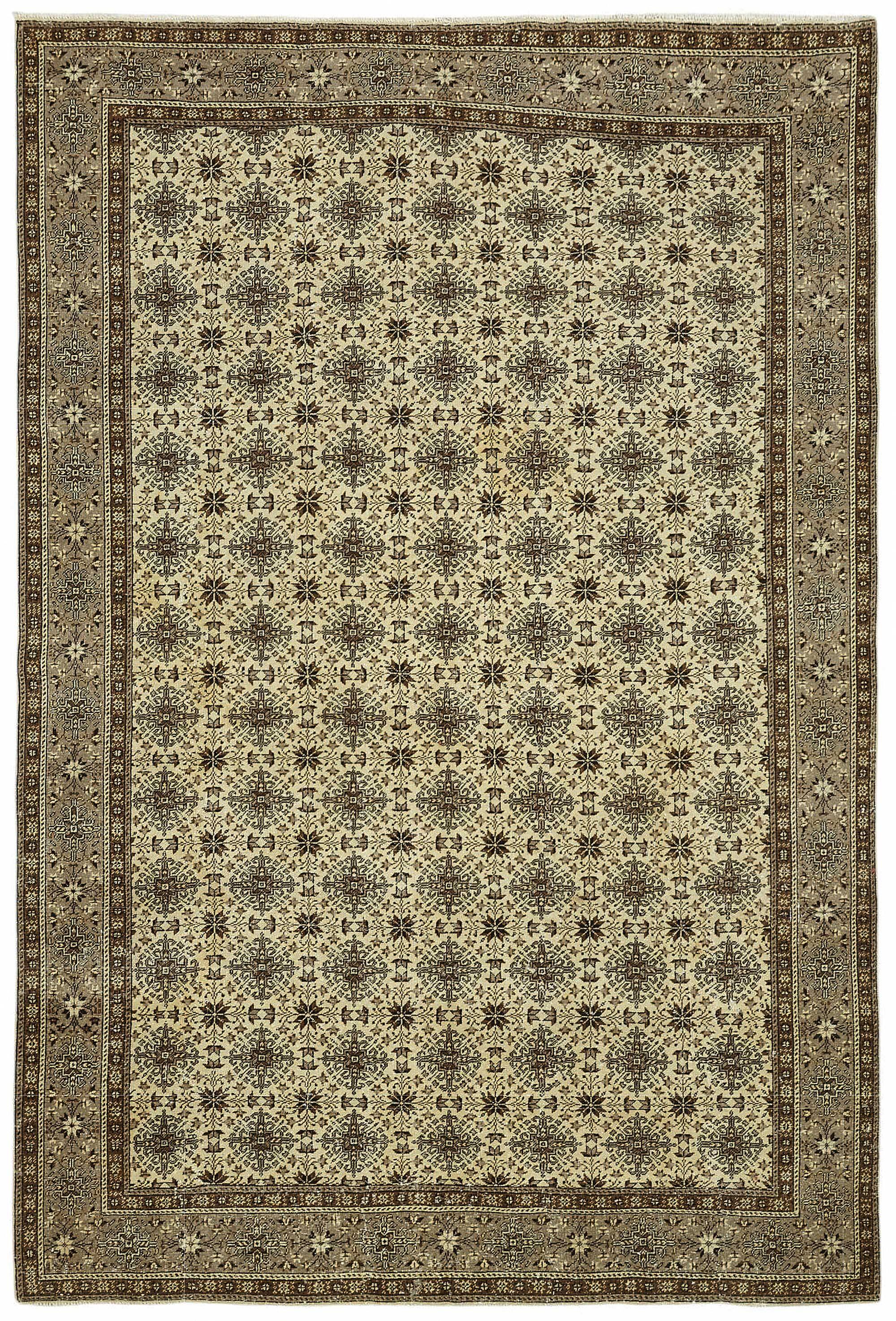 Turkish Wool Vintage Kayseri Rug 198 cm x 290 cm