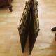 Firewall in 4 elements of style neo Gothic bronze and iron mesh in perfect condition and time 1950