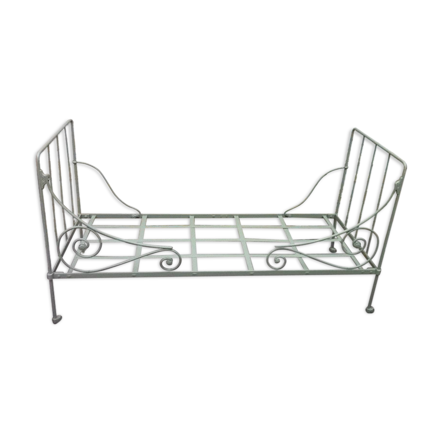 Ancien lit banquette e fer