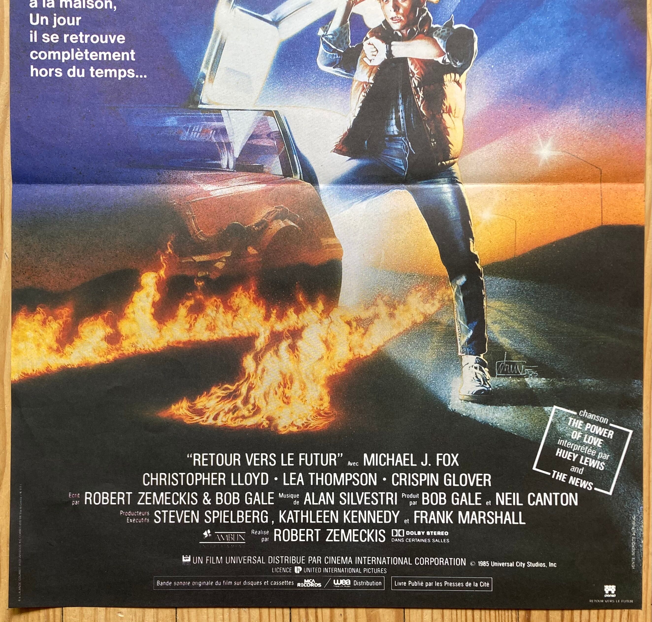 Original cinema poster "Back to the Future" Zemeckis 1985
