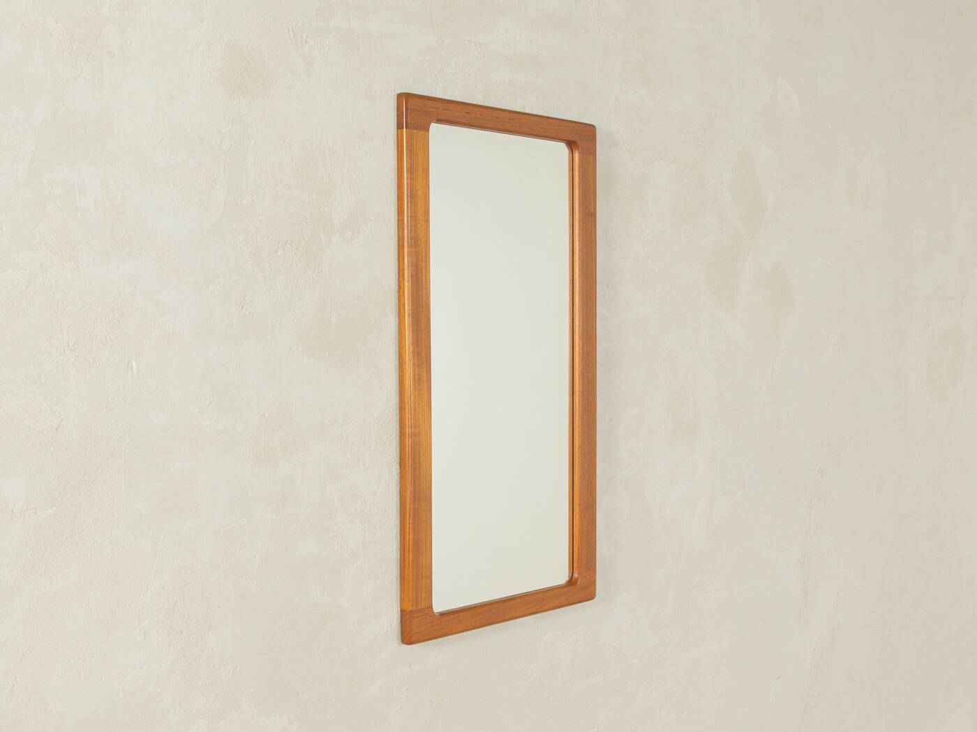 Classic mirror from the 1960s with high-quality solid teak frame