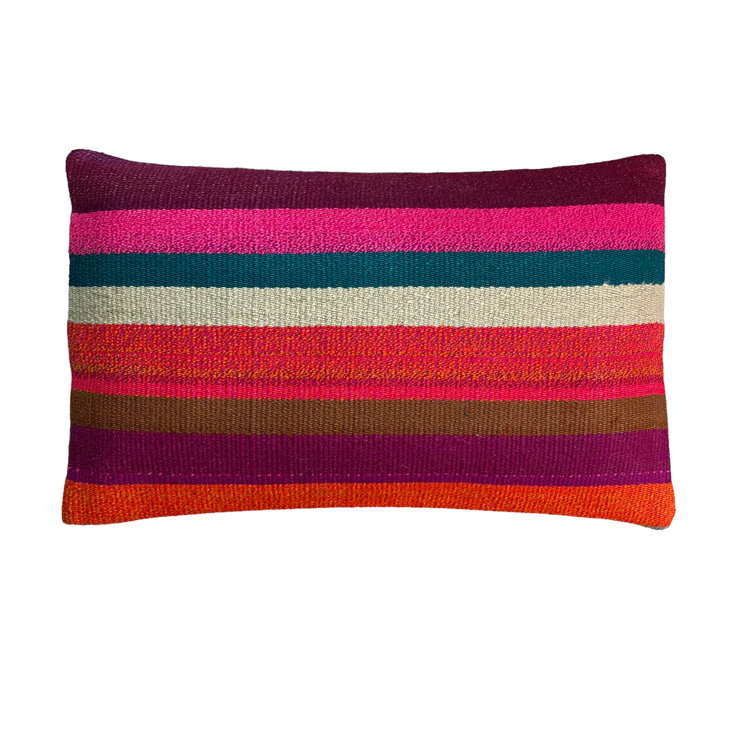 Vintage turkish handmade kilim cushion cover , 30 x 50 cm