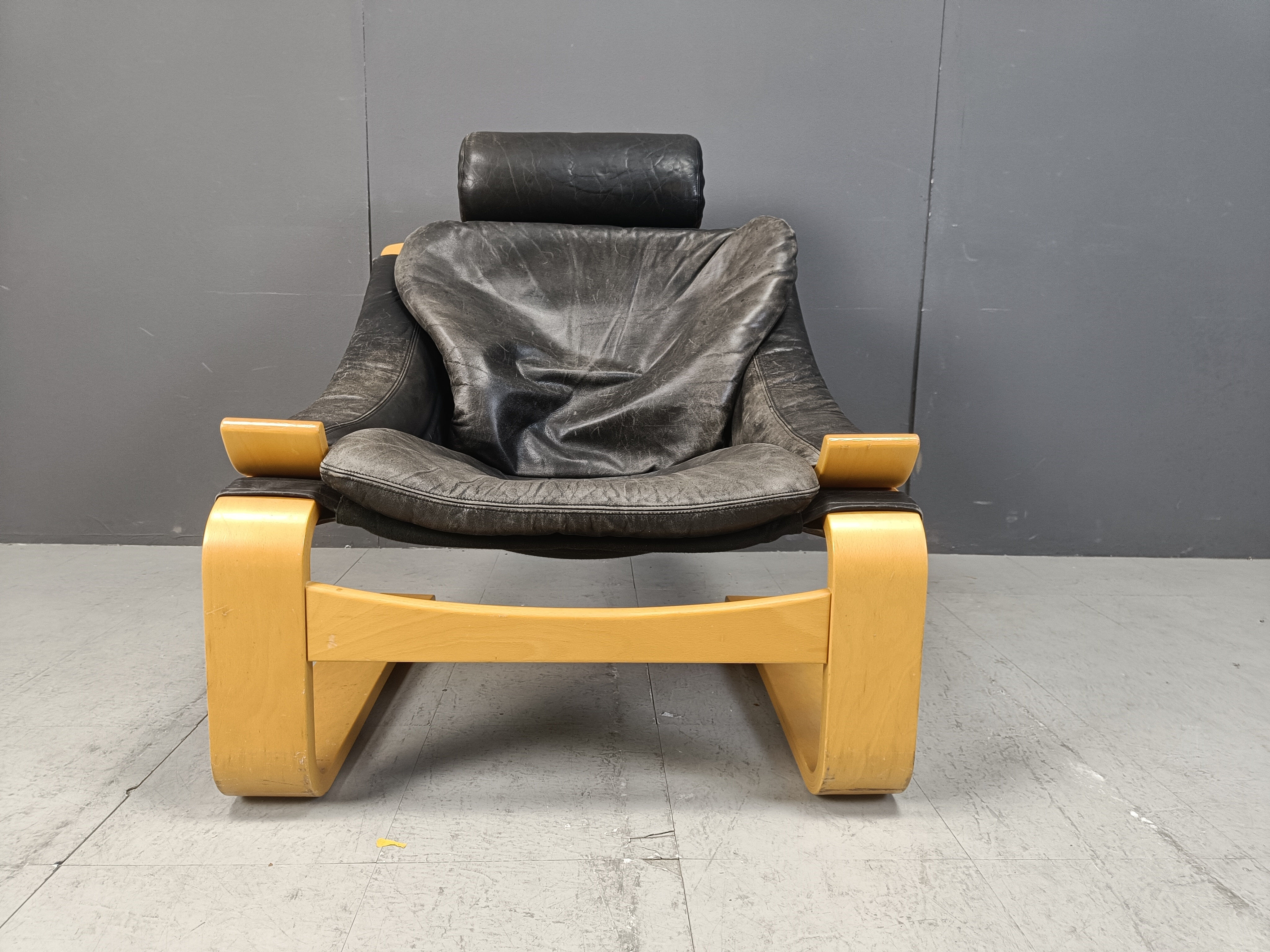 Swedish Kroken armchair by Ake Fribyter for Nelo Möbel, 1970s