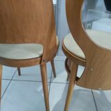 Suite of 6 chairs Baumann model Mondor and Seagull 1960