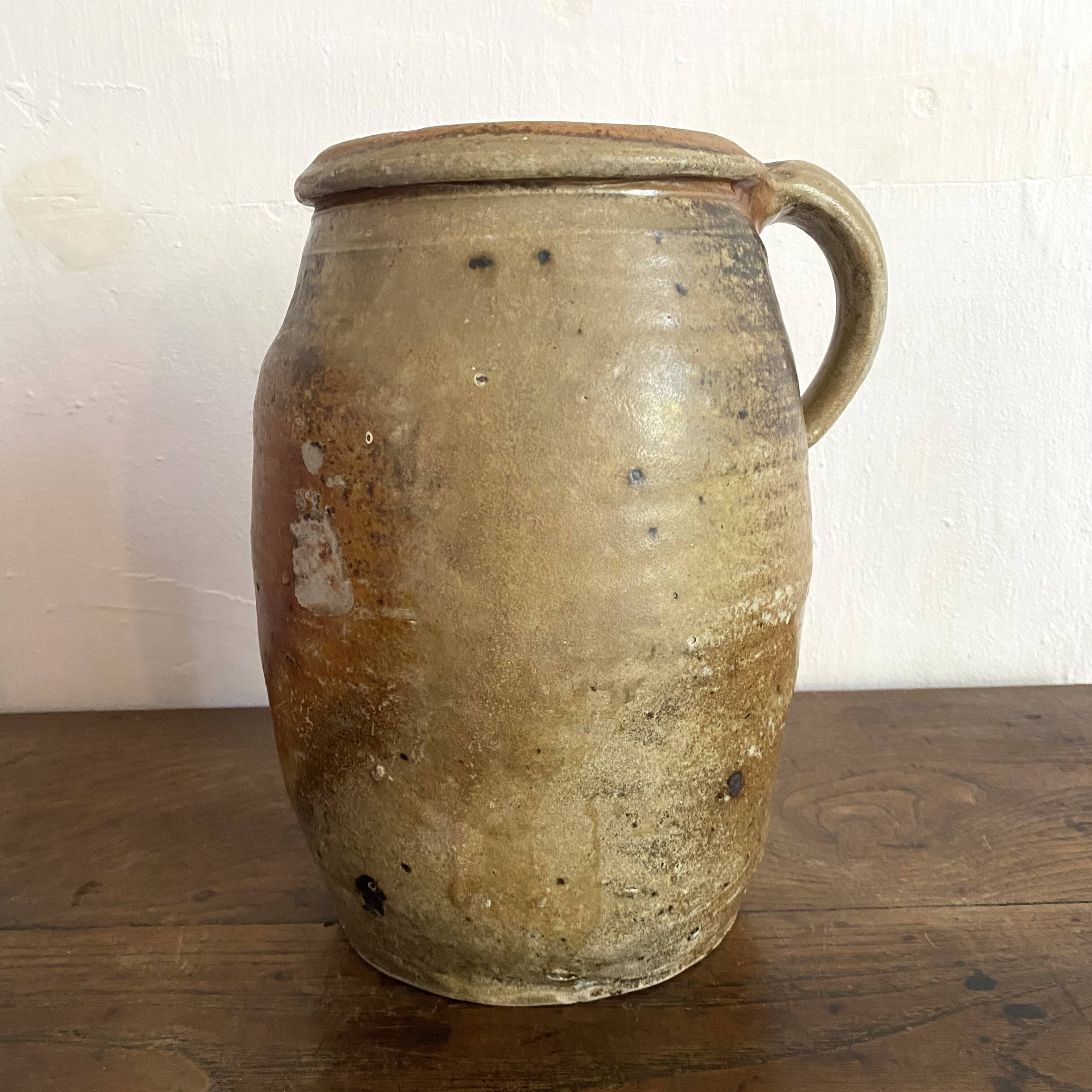 Old terracotta pot H25 cm