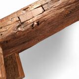 Brutalist /oak coffee / side table / 1960s /