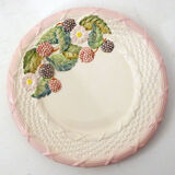 Set of 6 plates blackberries slurry