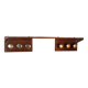 Modernist Art Deco coat racks in limed brown oak