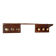 Modernist Art Deco coat racks in limed brown oak