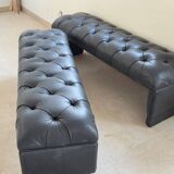 Leather benches