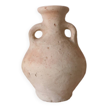 Raw wabi-sabi tamegroute amphora vase