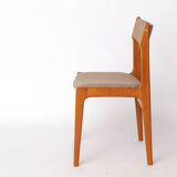 1 of 4 Vintage Danish Teak Dining Chair – 1960s, Reupholstered in Grey