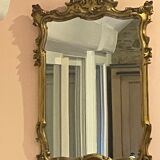 Miroir de style baroque, bois et stuc