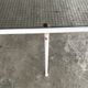 Vintage70's, Emu table in metal and glass, chairs swivelling under the table