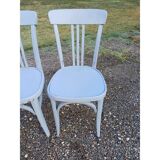 6 Baumann bistro chairs in old grey limed wood