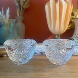 Pair of crystal candlesticks