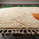 Handmade traditional Beni Ourain Berber rug with colourful patterns, 2/3 m.
