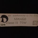 Golden pineapple lamp house Le Dauphin 70s