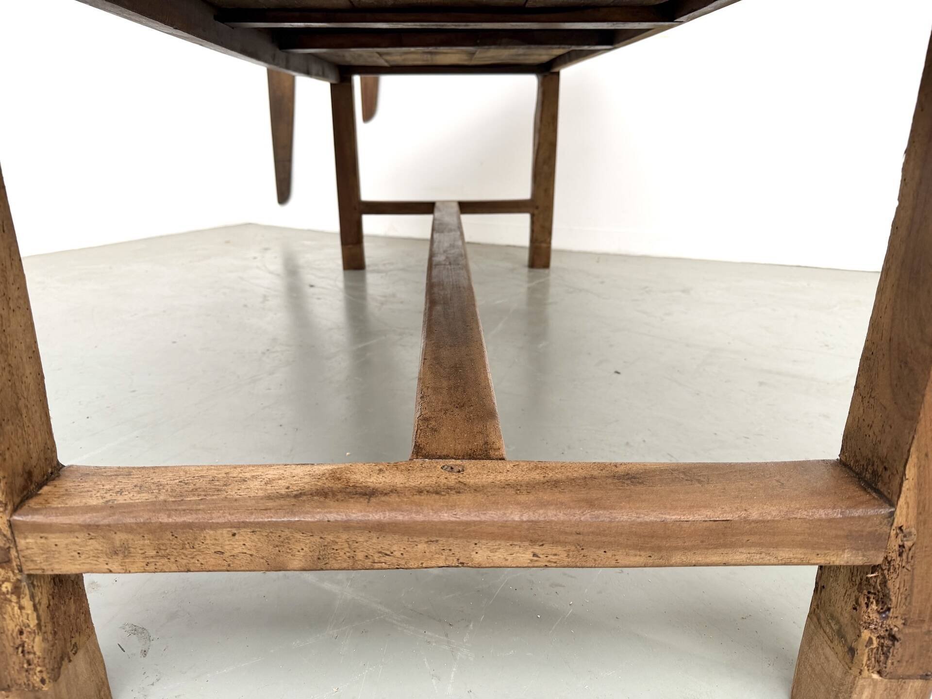 French farmhouse table in solid walnut, circa 1920