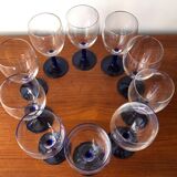 Vintage cobalt blue stemmed lenses