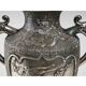 Pair of Silver Metal Vases, Asia