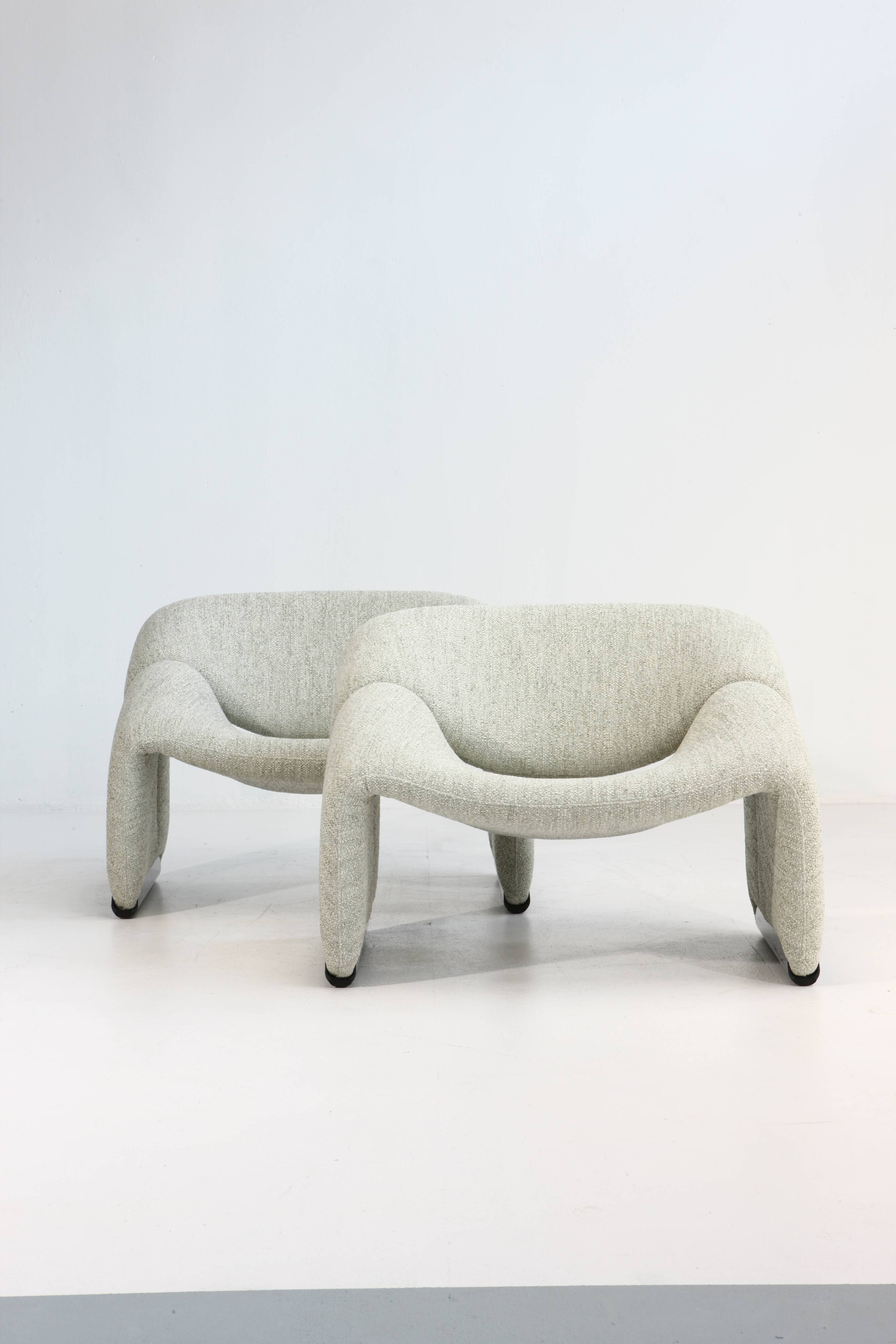 pair of "Groovy" armchairs by Pierre Paulin