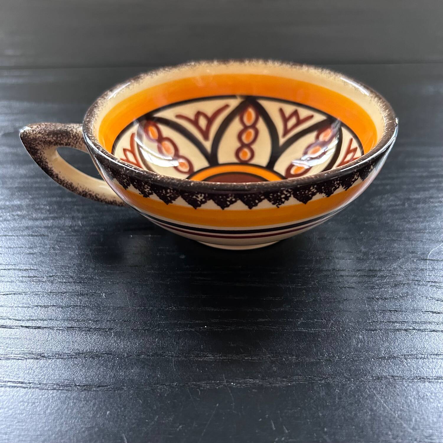 Old HB Quimper cider bowl