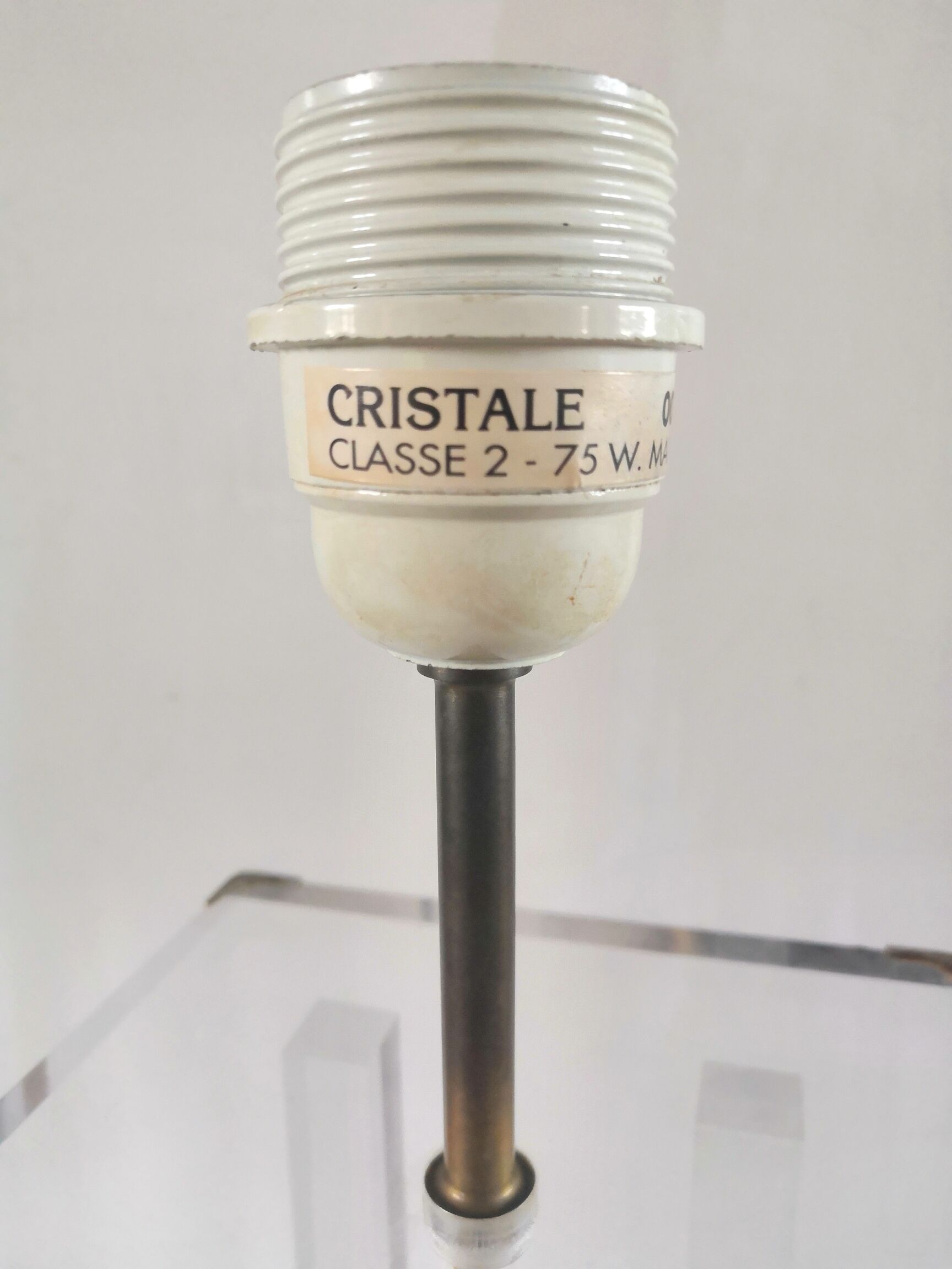 Lamp base design David Lange model Crystal 70s