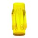 Modernist vase, yellow glass, designed by J. Słuczan-Orkusz, Poland, 1970s