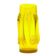 Modernist vase, yellow glass, designed by J. Słuczan-Orkusz, Poland, 1970s